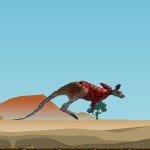 Гонка за кенгуру по пустыне на джипе