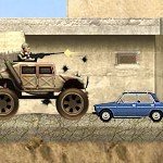 Игра Бешеный американский военный на машине