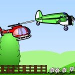 Игра Самолет, вертолет и дирижабль в небесных гонках