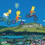 Игра Симпсоны на велосипедах
