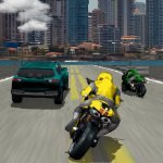 Игра Мотоцикл в трафике