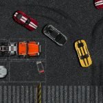 Нелегальная гонка на парковке